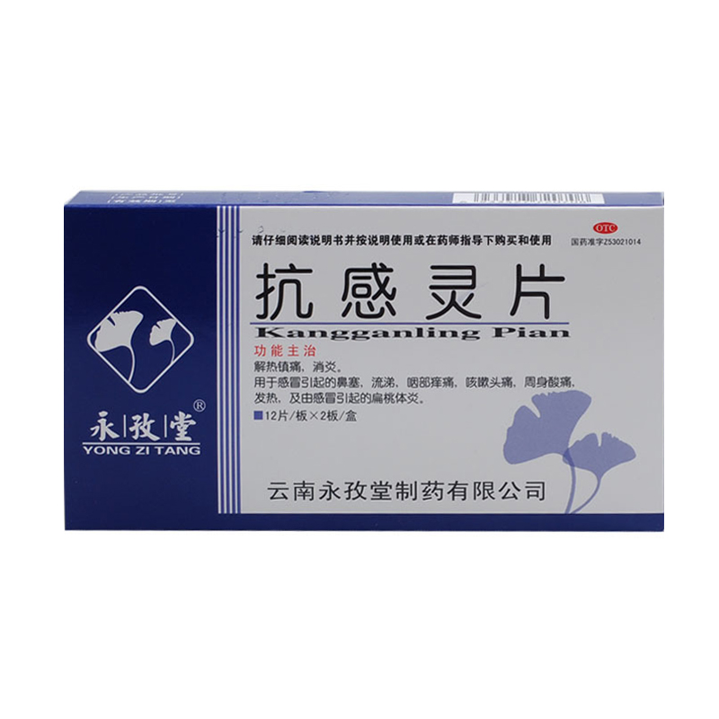 永孜堂 抗感灵片 0.9g*24片YP