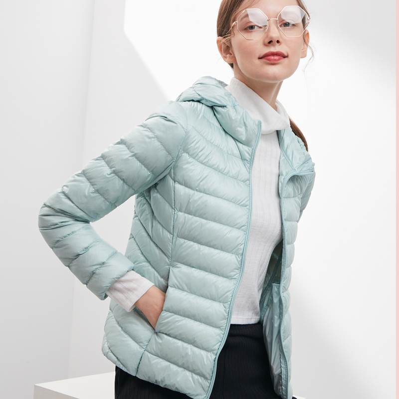 Tambor Xuống Jacket 2019 mới phụ nữ thời trang nhẹ xuống áo khoác trắng vịt xuống ngắn Anti-Mùa khoác mùa đông