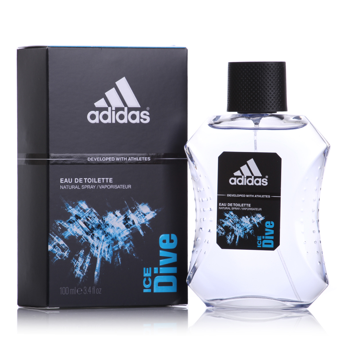 阿迪达斯男士香水100ml 冰点运动古龙水男用持久淡香 原装正品