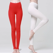 Quần skinny nữ dài quần cạp cao Quần đơn mảnh quần ấm Quần chân ấm Quần dài Quần legging legging màu rắn