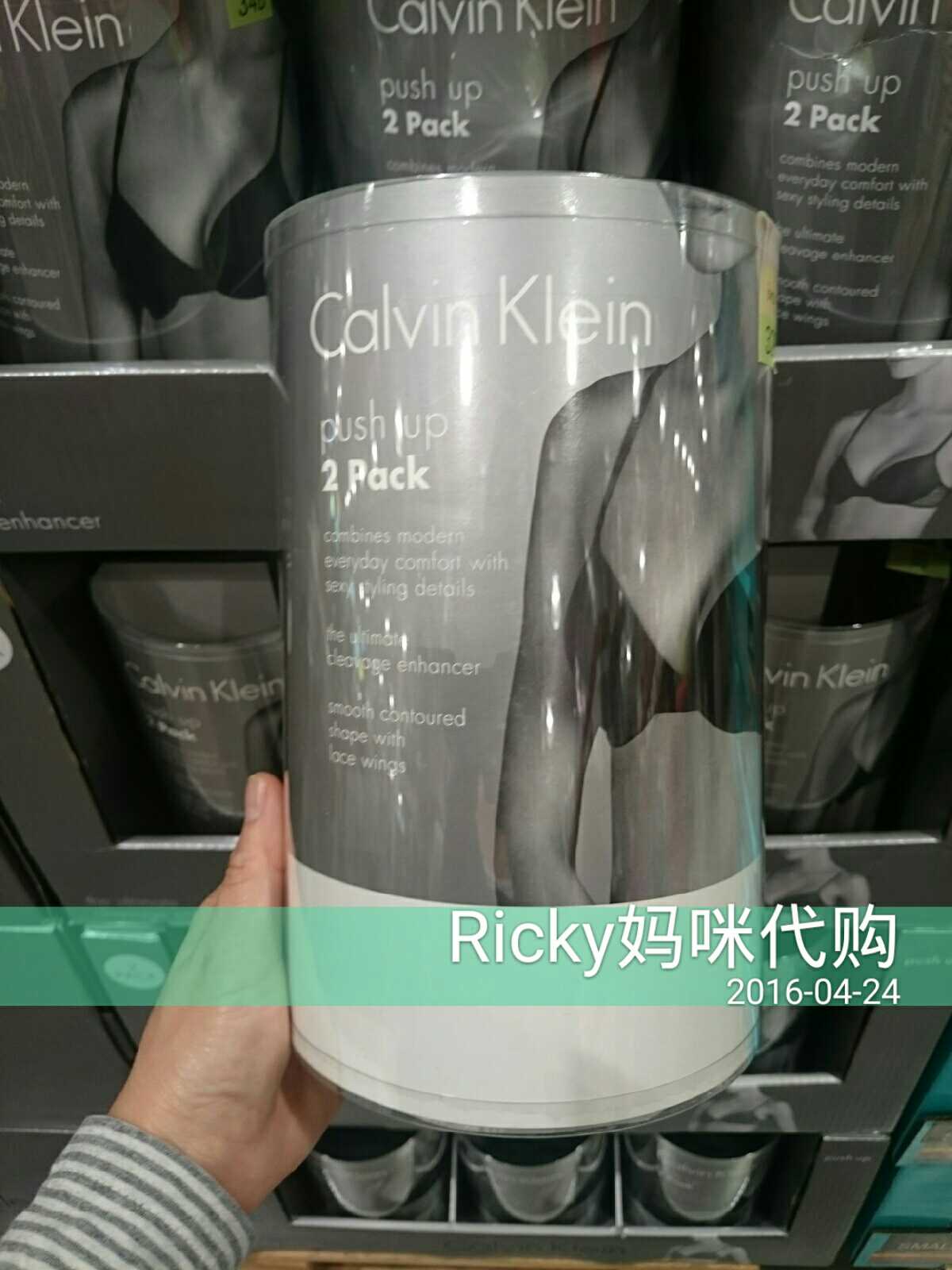 Group~buy Guangdong spot Taiwan purchase CK CalvinKlein bra bra plain color 2 boxes
