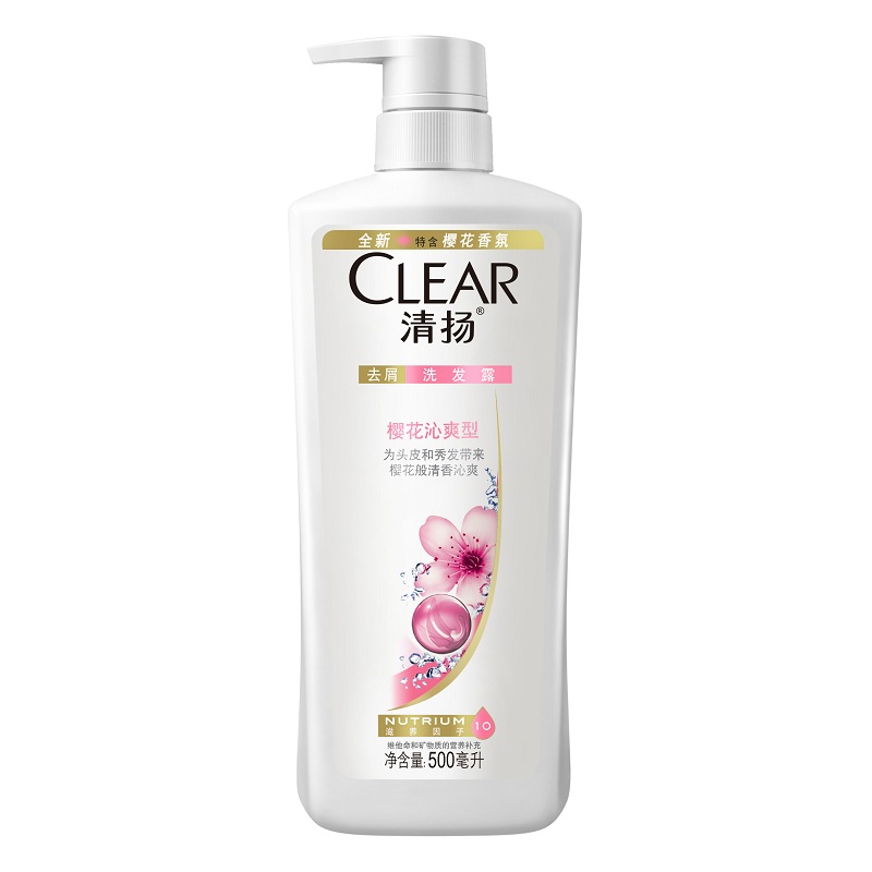 【天猫超市】CLEAR/清扬去屑洗发露/洗发乳樱花沁爽型500ml