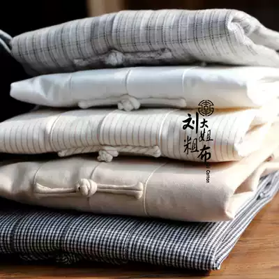 Authentic Chinese national classical Confucian exercise performance pure cotton coarse cloth handmade disc buckle long-sleeved Tai chi Tang suit