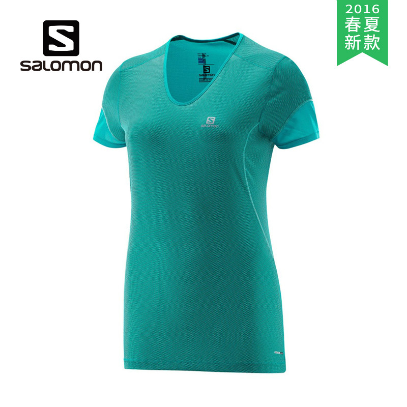 【2016春夏新款】SALOMON/萨洛蒙 女款跑步短袖T恤 379372