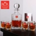 Mẫu lá RCR nhập từ Ý, rượu mạnh, ly rượu vang trắng, ly whisky, bộ rượu decanter 7 bộ - Rượu vang