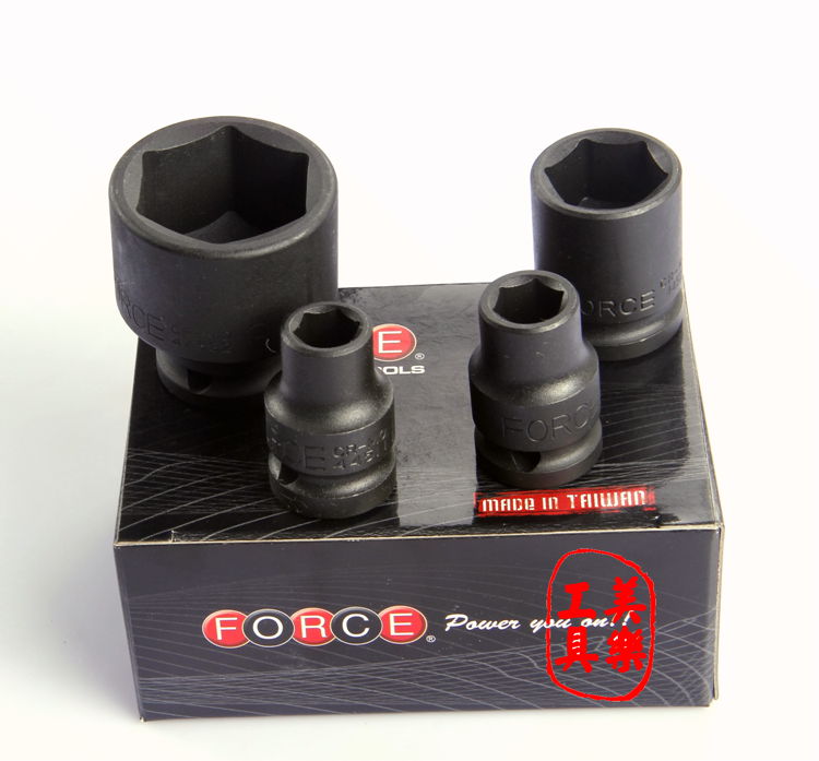 Taiwan 3 8 imports FORCE Pneumatic hexagonal sleeve sleeve head sub pneumatic wrench sleeve pneumatic wrench head