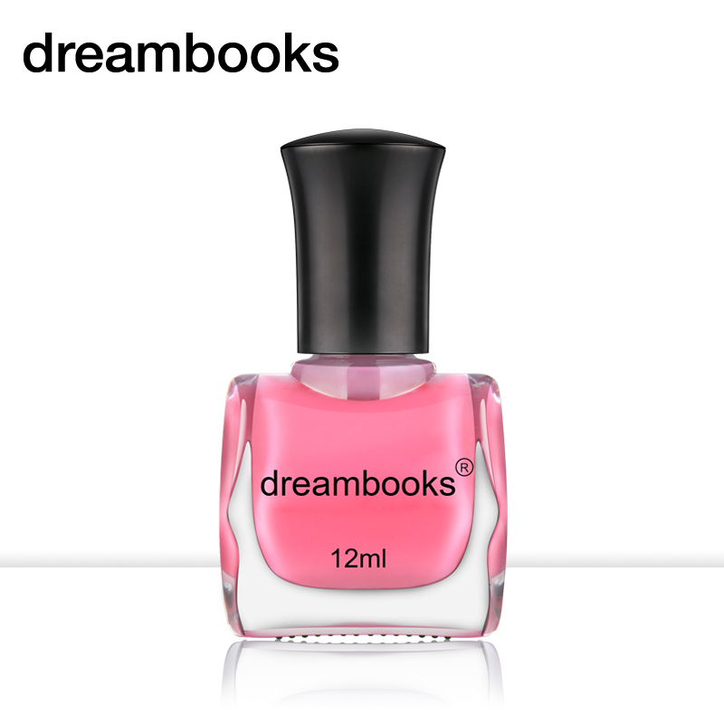 dreambooks 无毒无味水性可手撕拉环保指甲油可剥 玫红糖果色12ML