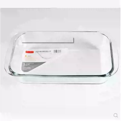 Fenex tempered glass plate Fish plate Baking plate Ginseng herbs rectangular tray for microwave oven