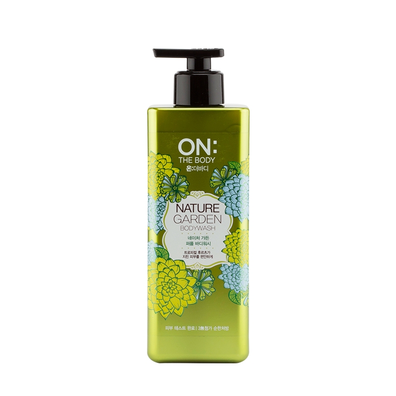 韩国LG直营正品 ON THE BODY 香水沐浴露 自然花园500ML 进口包邮