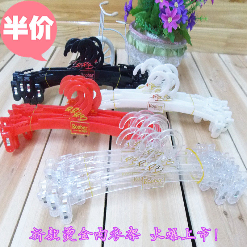 Tianxin hot sale High-End Hot gilding clothing store plastic belt clip inner pants rack bra bra display rack