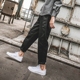 LMTNZD quần mùa đông nam dụng cụ lỏng phần mỏng thủy triều thương hiệu Slim kaki giản dị phong cách quần tây thẳng quần tây Quần làm việc