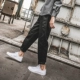 LMTNZD quần mùa đông nam dụng cụ lỏng phần mỏng thủy triều thương hiệu Slim kaki giản dị phong cách quần tây thẳng quần gió nam Quần làm việc