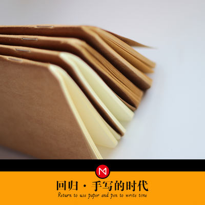 MOZE's travel genuine leather diary, cowhide handmade notebook, tn replacement core, passport style inner pages