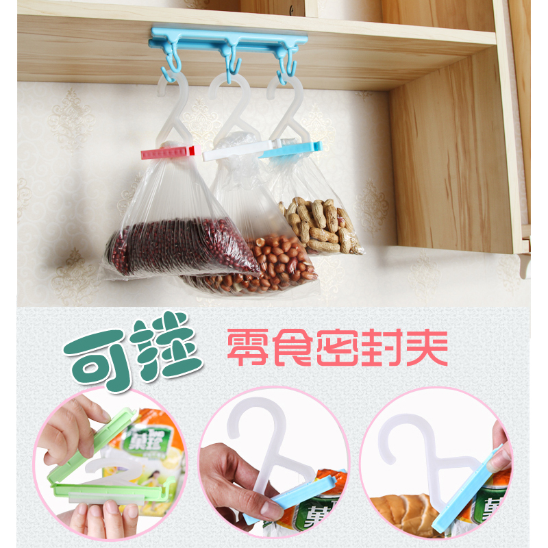 Creative Hanging Food Bag Seal Clamp Preserving Seal Closed Moisture Seal Closed with 2 packs 70