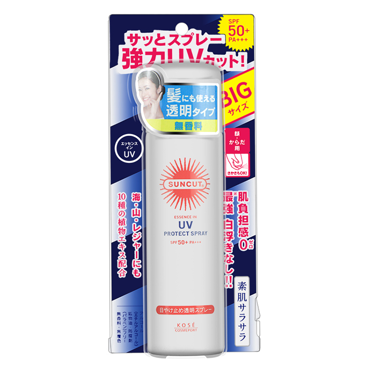 超清爽不油腻！ 高丝Suncut防晒喷雾SPF50 PA+++90g 全身可用
