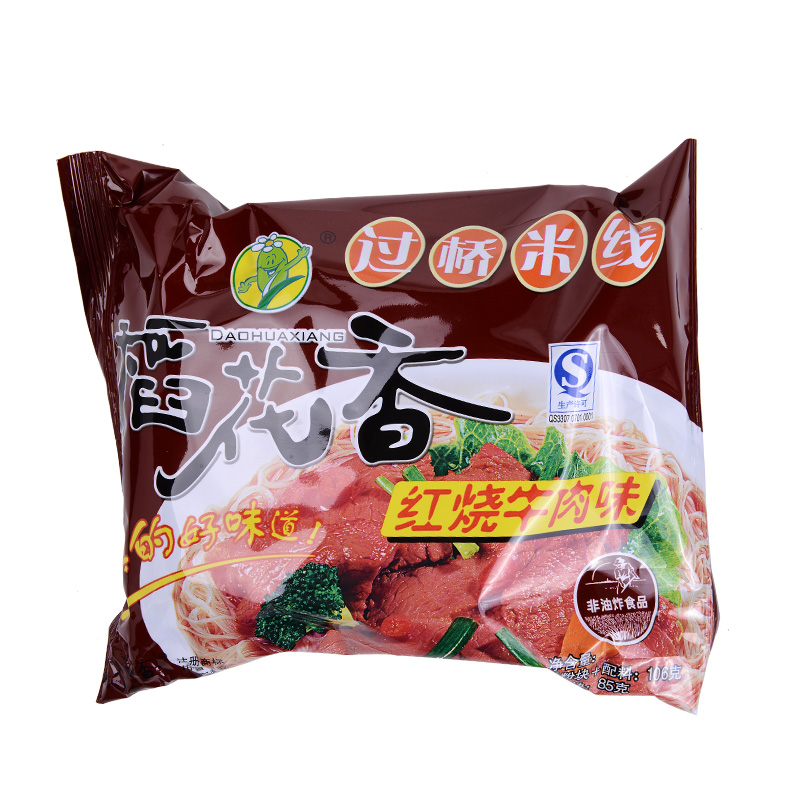 【天猫超市】稻花香 方便面/粉丝 红烧牛肉味106g/袋 过桥米线