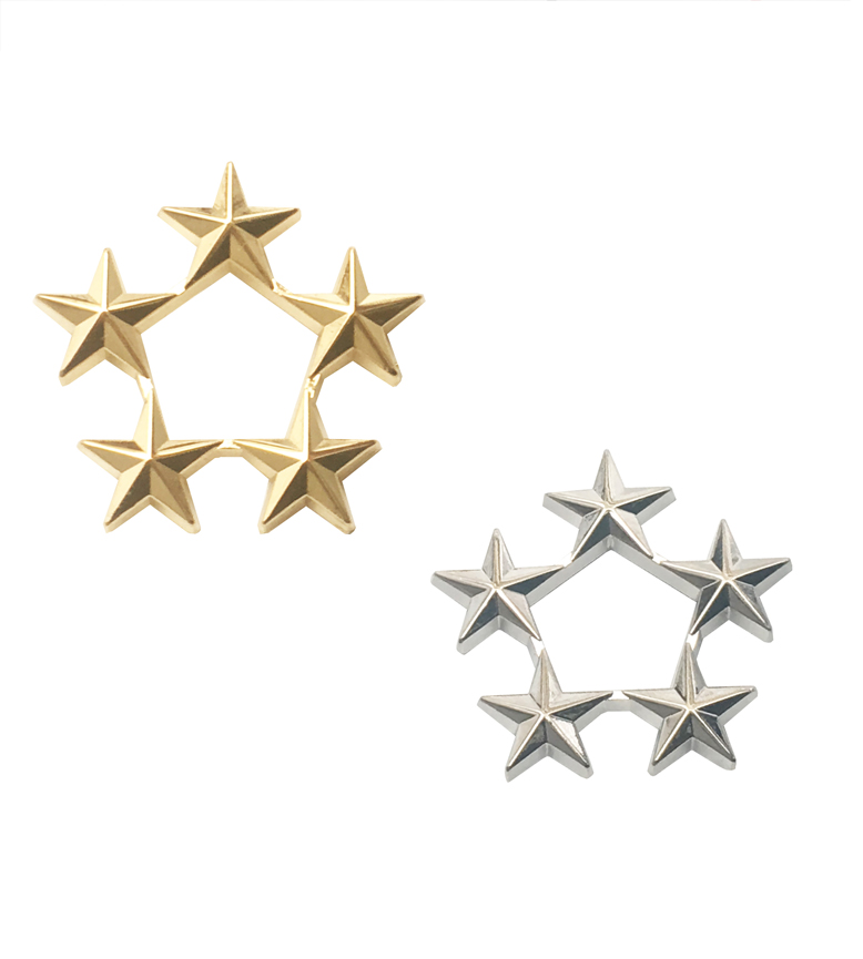 American Metal Badge 5 - Star Star Five Star - Star - General's Five - Star Star - Star Star