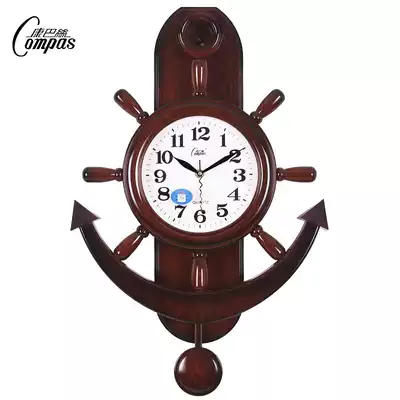Kangba large rudder swing clock wall clock living room hanging table silent pendulum clock quartz clock wall clock