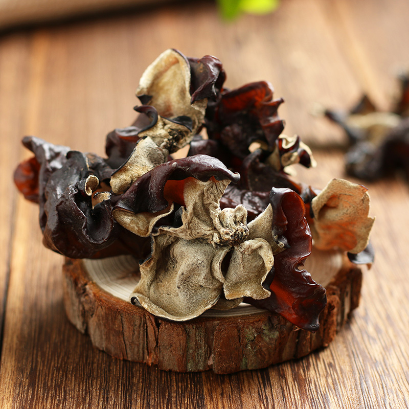 White back hair agaric 200g black fungus fungus black back agaric taste with thick real origin direct