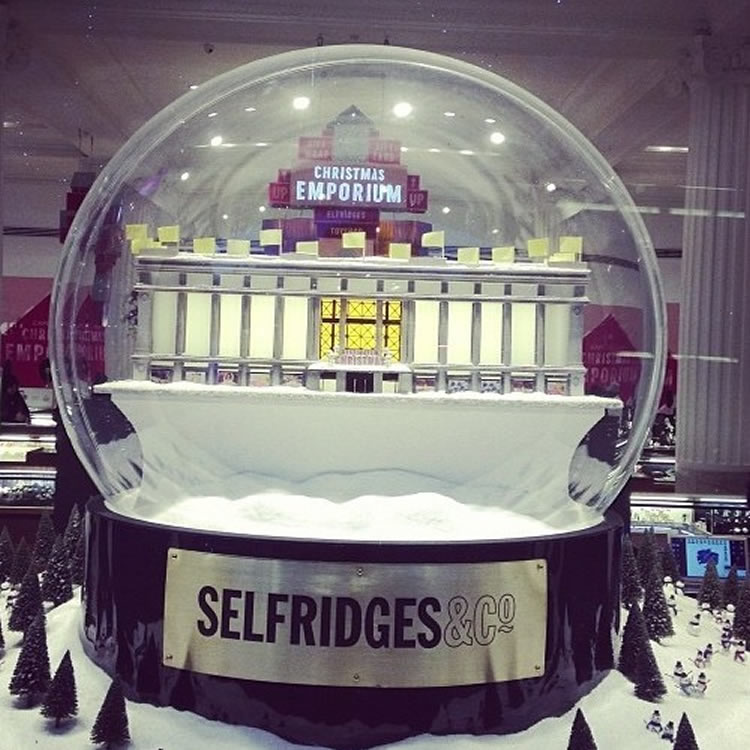 Plexiglass acrylic large hemisphere transparent dust cover oversized belly ball Christmas snowflake acrylic dome cover