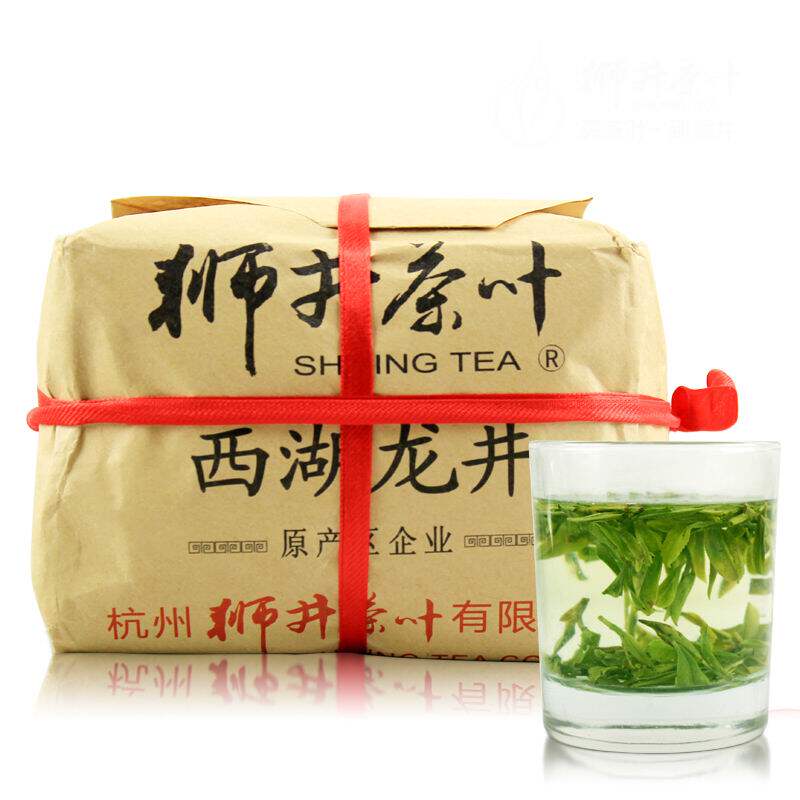 【天猫超市】狮井 茶叶绿茶 雨前西湖龙井茶250克 西湖传统纸包