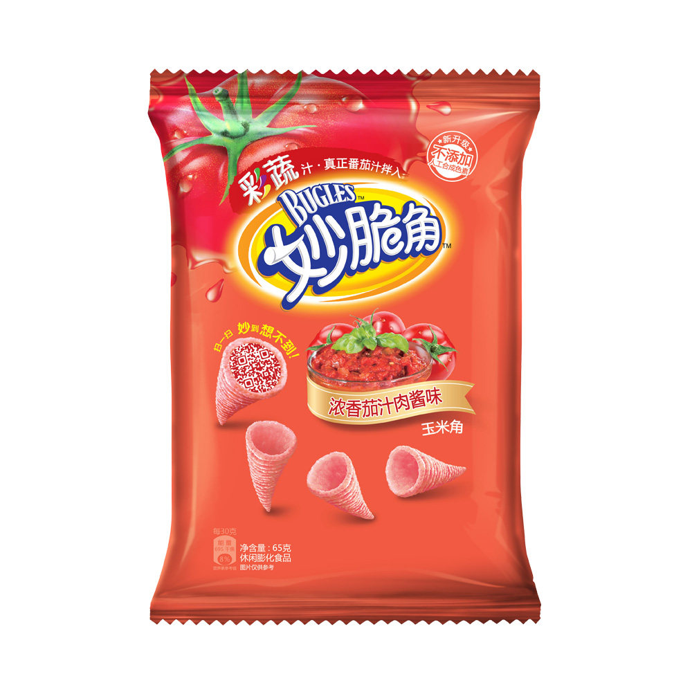 【天猫超市】玉米妙脆角（浓香茄汁肉酱味）65g/袋新老包装随机发