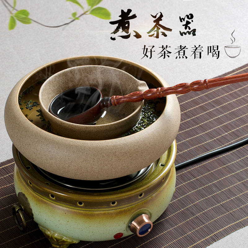 Electrical boiled tea exchanger with the ceramics production 5 fold 】 【 TaoLu home tea set automatic induction cooker electric pu - erh tea teapot