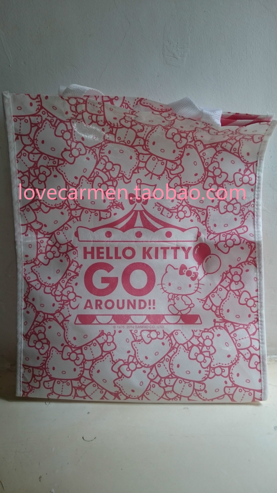 (Guangdong Spot) Hong Kong Hello Kitty go around exhibition eco-friendly bag