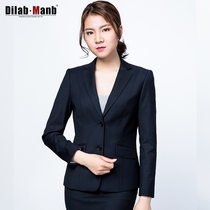 Emperor Meng suit suit suit women Tibetan green dress autumn and winter professional wear Women 2020 new suit business slim overalls