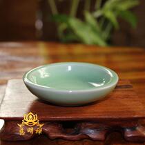 Multifunctional Longquan Candlestick Buddhist Hall Supplies Butter Lamp Holder Butter Lamp Holder for Lamps Candle Holder Ceramic Candle