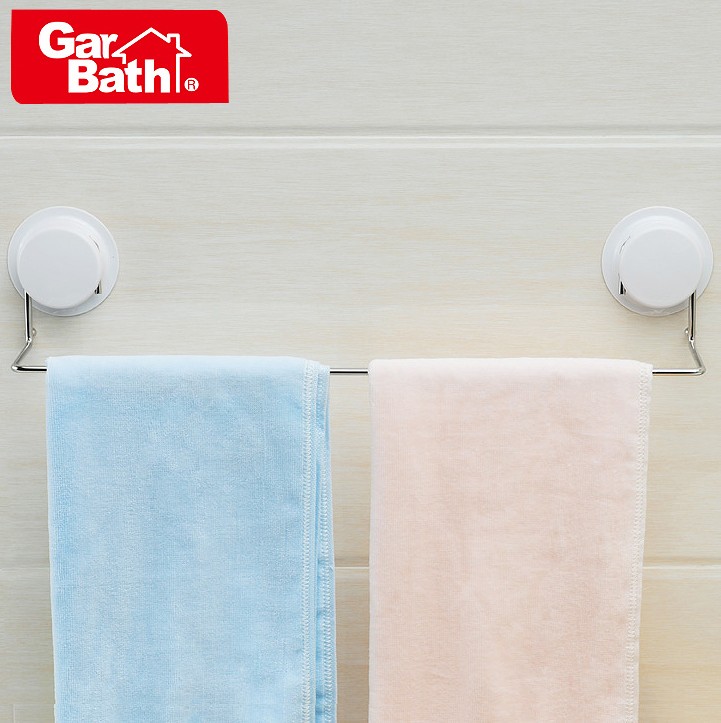 Carabao Suction Cups Wool Towels Free of perforated Bathrooms Stainless Steel Towel Rod Single Rod Toilet Makeup room Containing Shelf Wall-mounted