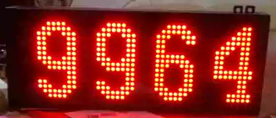 Large screen 4-digit counter digital LED display computer communication support secondary development