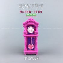  SH2 psychological sand tools girl house simulation furniture European-style retro vertical pendulum clock plastic model props