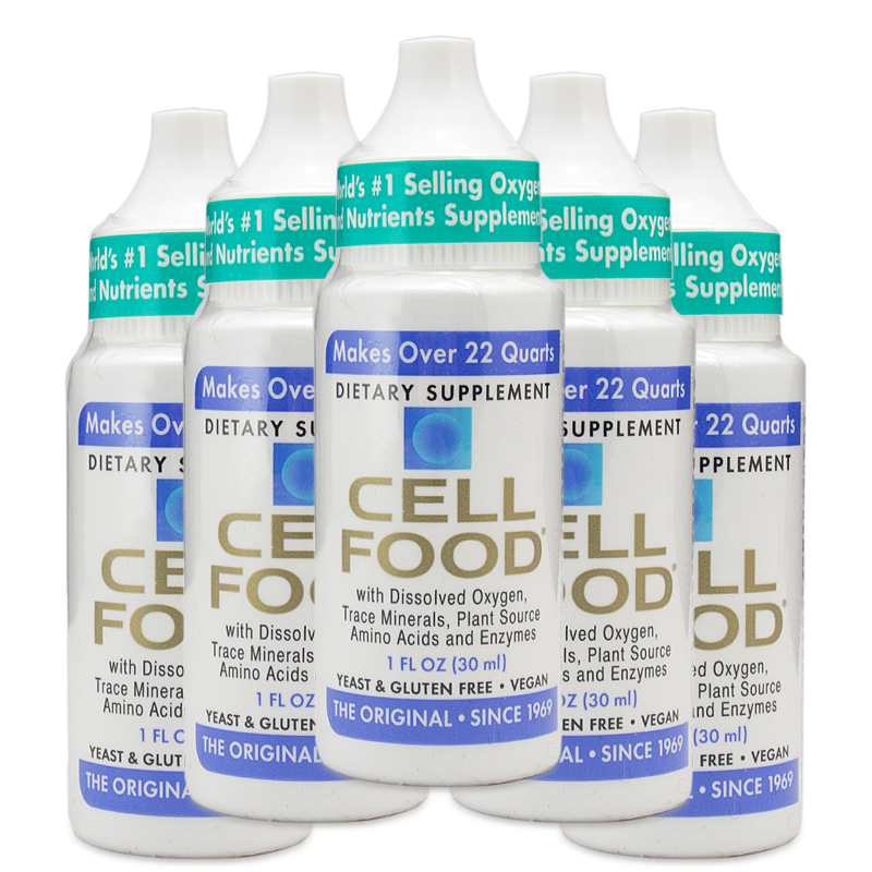 美国直邮 cellfood细胞食物浓缩液30ML 富氧矿物质 超值5瓶装