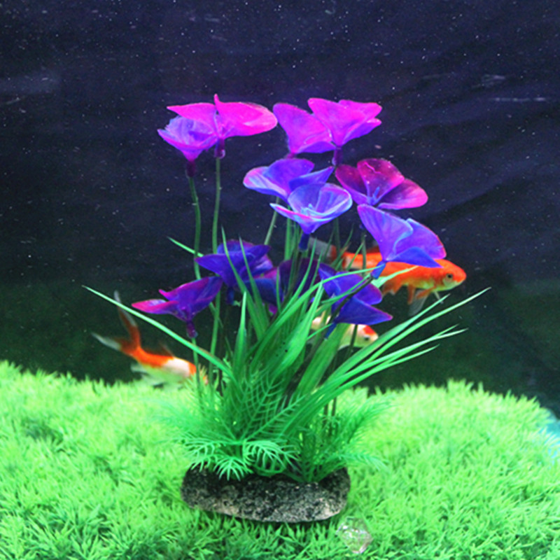 Fish tank landscaping water plant fish tank decoration Aquarium landscaping simulation water plant Fish tank water plant landscaping fake water plant decoration