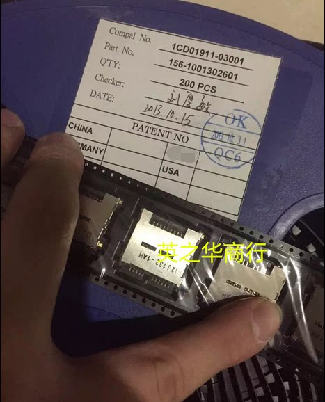 1CD01911-03001 156-1001302601 SD card holder in stock