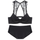 Mật ong Kiss Autumn Sexy Lace Beauty Back No Trắc trước Đồ lót có nút Phụ nữ Thu thập Không có Vòng tròn Thép Bra Set bra thể thao loại đẹp Strapless Bras