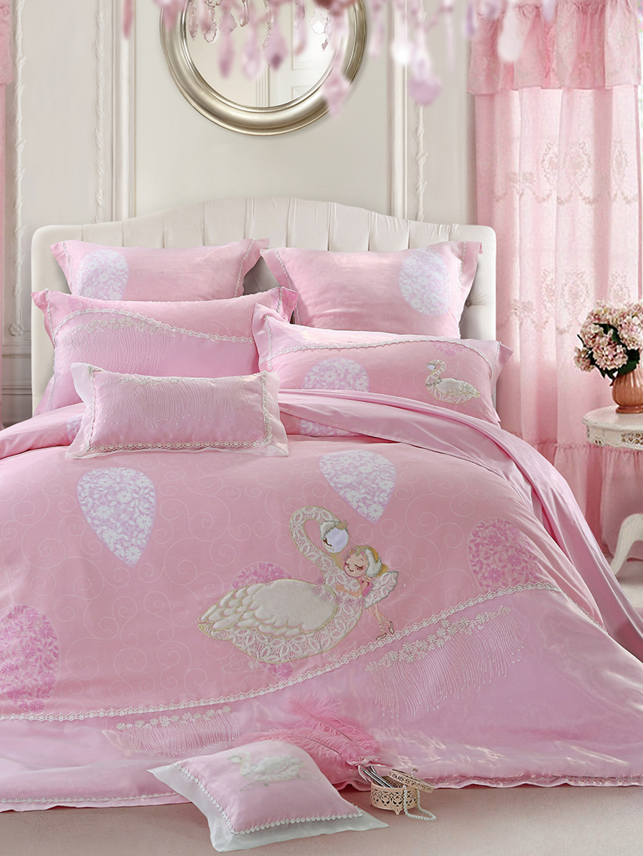 Luolai Kids/罗莱儿童 天鹅城堡全棉六件套1.5米床