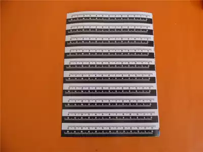 12cm black and white two-color sticker scale 12cm] two-color sticker scale photographic scale