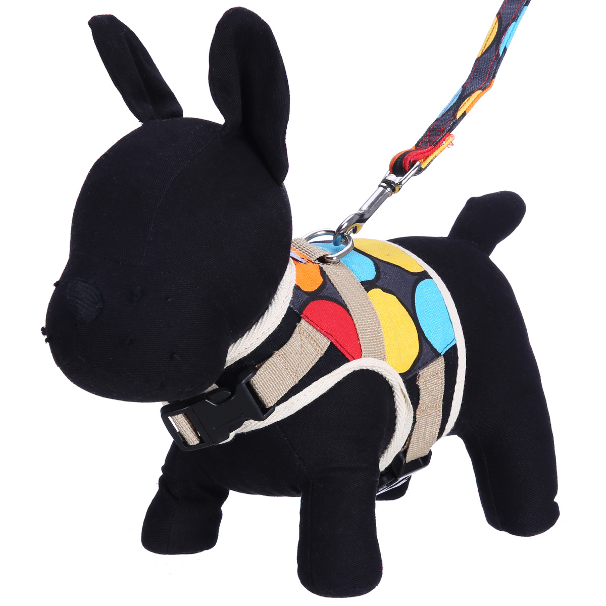 波奇网 宠物衣服Dog's life德丰彩圆背上衣宠物狗胸背带DF-H1502