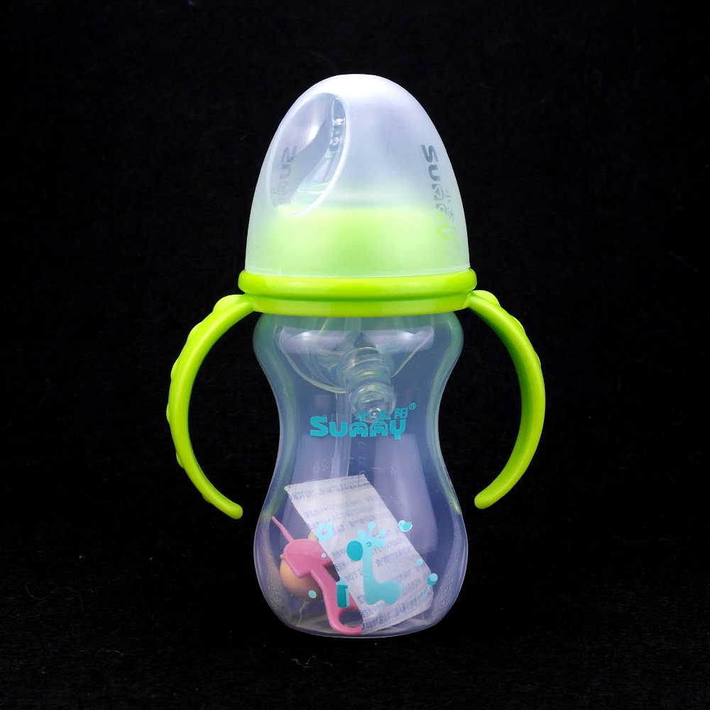 小太阳 宽口径新生儿婴儿宝宝 PP全自动奶瓶210ml B-6033 送奶嘴