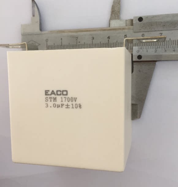 Eaco Canada imported capacitance 3.0UF1700V non-inductive capacitor non-inductive absorption capacitor