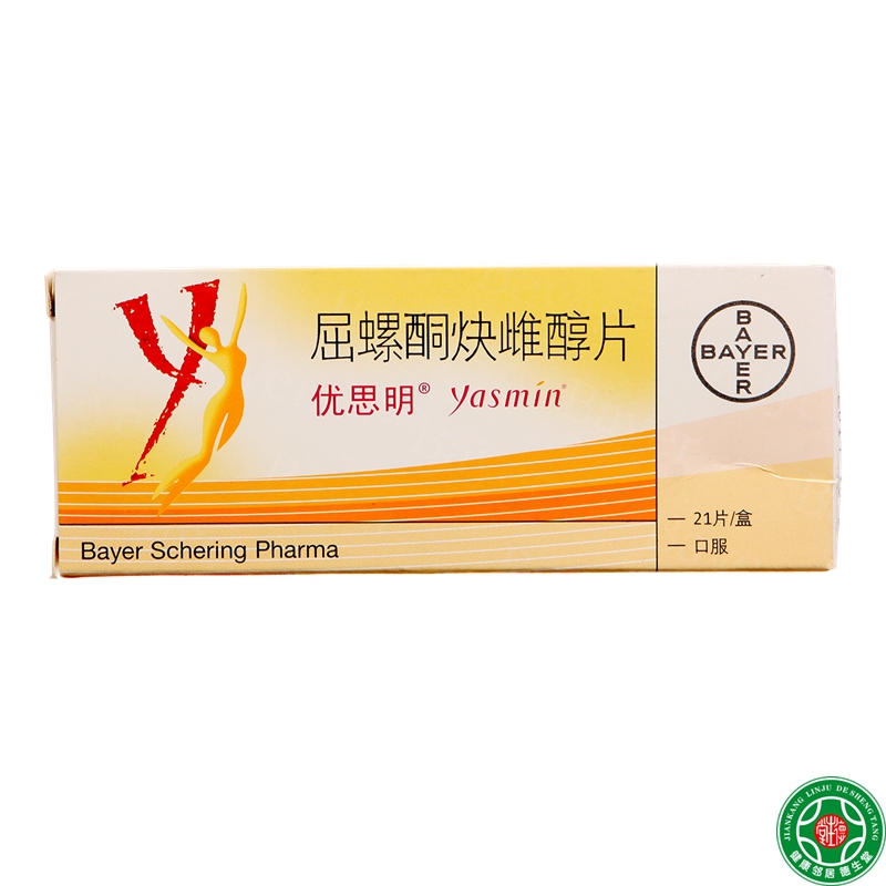 优思明 屈螺酮炔雌醇片 21片/盒