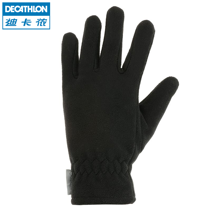 迪卡侬 户外保暖手套 男女童儿童 秋冬全指加厚加绒 QUECHUA