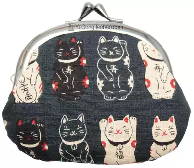 Spot Japanese handmade coin purse Lucky cat wallet Coin storage bag Decoration Girlfriend gift