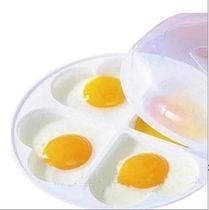 Creative Korean version 4-grid plate heart-shaped microwave steamed egg model plate love omelette machine poached egg mold