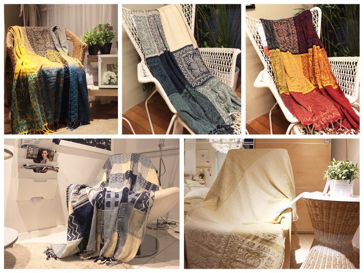 Foreign trade Nordic classic simple modern soft cloth blanket sofa blanket fleece blanket plush leisure blanket literary blanket