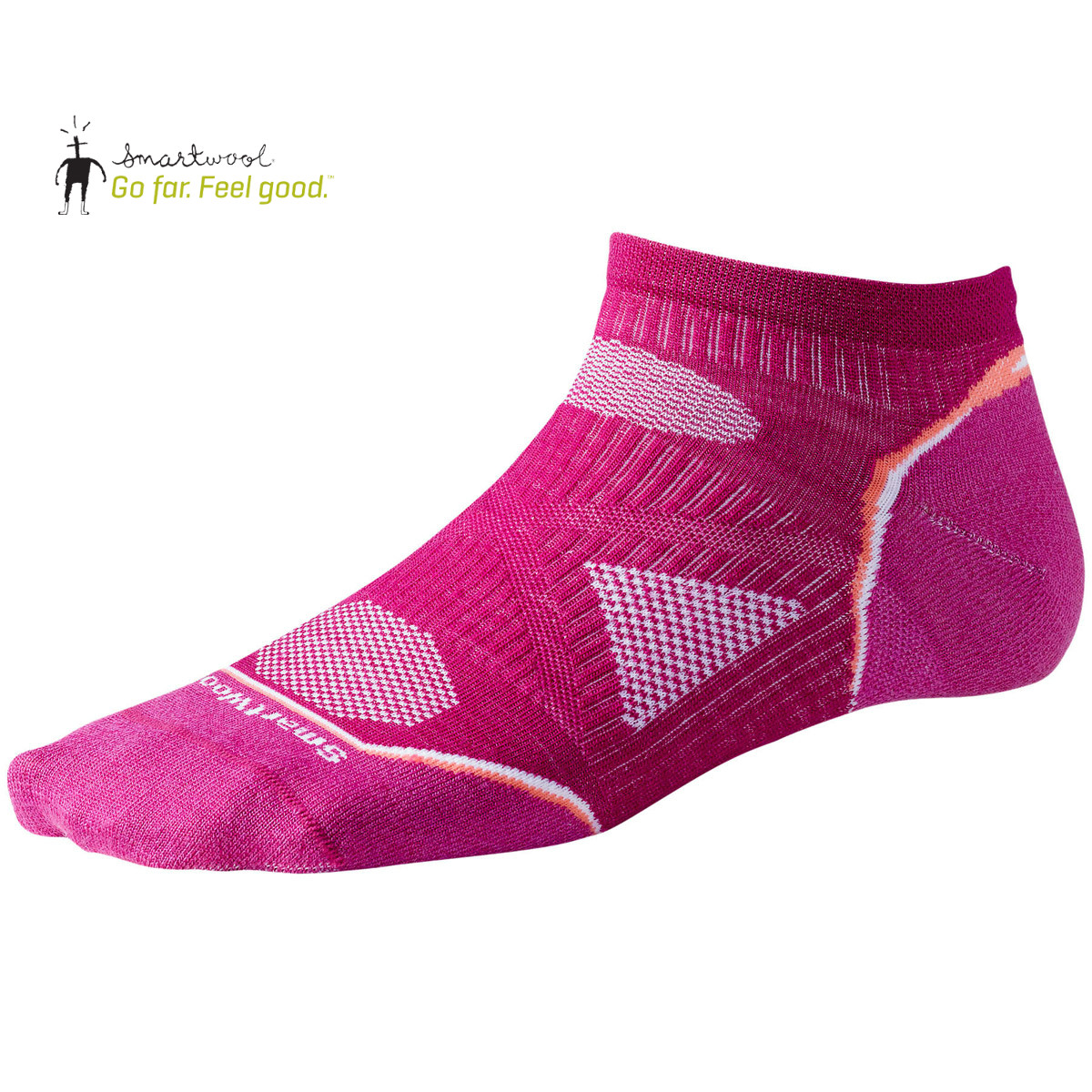【美国原产】SMARTWOOL 女款跑步超薄超短袜-PhD Running SW067