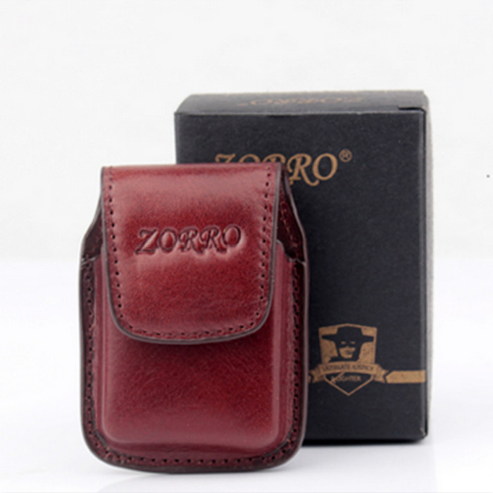 Hong Kong original zorro Zorro kerosene lighter special accessories leather red leather case fashion