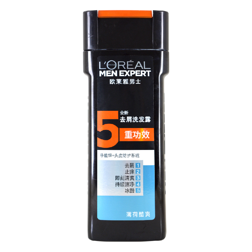 包邮 欧莱雅 男士去屑洗发露200ml400ml700ml薄荷酷爽止痒冰爽